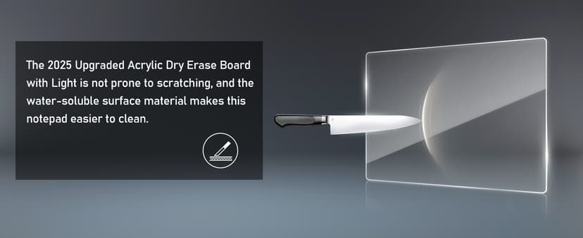 LED Note Board with Colors, 13.7"X10" 4 Modes & 7 Colors Acrylic Dry Erase Board with Light, Include Adapter, Hanging Chain, Led Drawing Board for Kids with Stand, 7 Markers, Spray Bottle