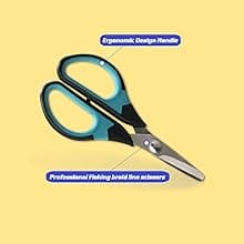 KNINE OUTDOORS Fish Fillet Knife Set Curved Flex 7 inch 9 inch Filet Knife for Filleting and Boning, Non-Slip Handles, Includes Fishing Braid Line Scissors, Fish Dressing Scissors, Filleting Pad