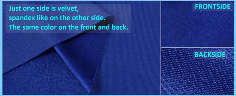 Velvet Upholstery Fabric - Luxurious, Soft for Home Décor, Sofa, Chair, Cushion Projects (Green, 1 Yard)