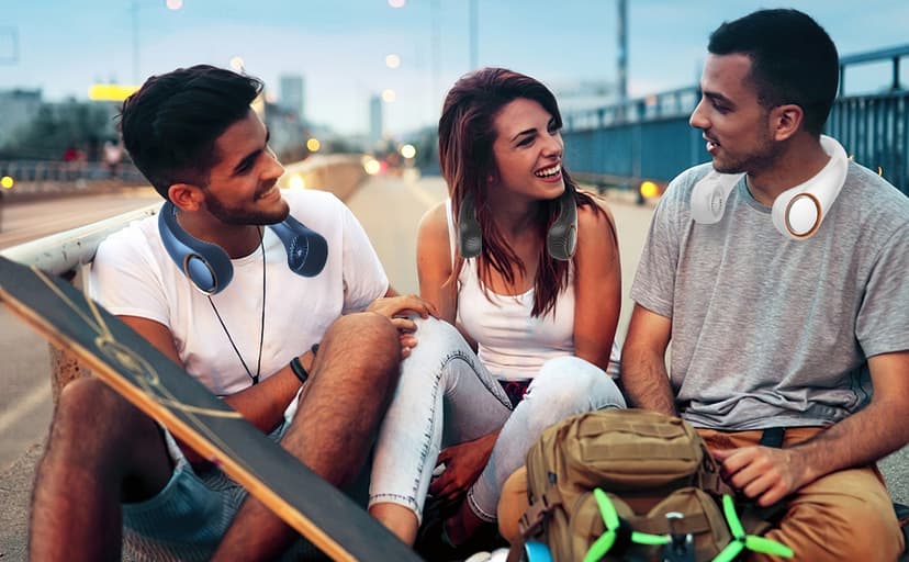 Portable Neck Fan, Hands Free Bladeless, 360° Cooling Personal Fan,Wearable Quiet Fan for Outdoor Indoor, Birthday Gifts for Men Women Mom Dad, 4000mAh Battery USB Rechargeable, 3-Speeds(Black)