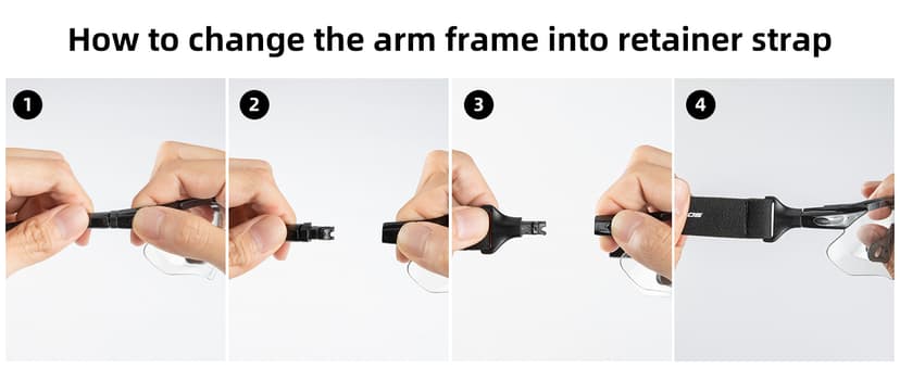 ROCKBROS Photochromic Sports Sunglasses Mens Pickleball Glasses Cycling Glasses MTB Sunglasses, with Removable Elasctic Band