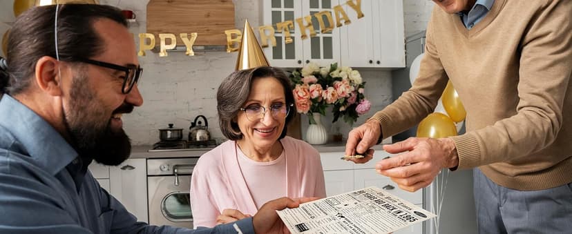 Giant 60th Birthday Card Gift for Women Men, Hilarious 60 Years Old Birthday Gift for Husband Wife, Large 60 Bday Party Decorations for Friends Family, Big 60 Birthday Card for Mom Dad