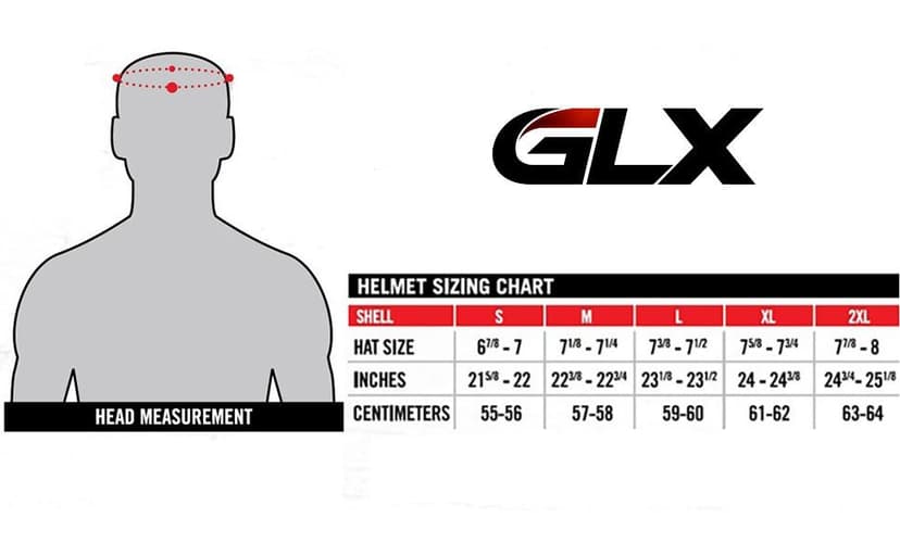 GLX M14 Open Face Motorcycle Helmet - Matte Black, Large - DOT Approved