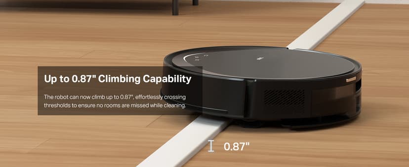 Tapo Ultra-Slim LiDAR Smart Navigation Robot Vacuum and Mop with Self-Emptying Dock, 5300Pa Max, 97%+ Dust Pickup Rate, Self-Charging, Compatible with Alexa & Google Home, RV20 Max Plus