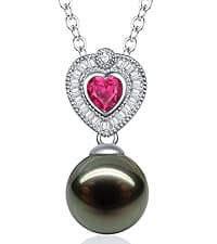 Gifts for women Mom her Girlfriend grandma Wife on Christmas Day Mothers Day Valentines Birthday Gifts Wedding Gift Jewelry Anniversary Tahitian Black Pearl Necklaces