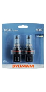 SYLVANIA - 9003 XtraVision - High Performance Halogen Headlight Bulb, High Beam, Low Beam and Fog Replacement Bulb (Contains 2 Bulbs)