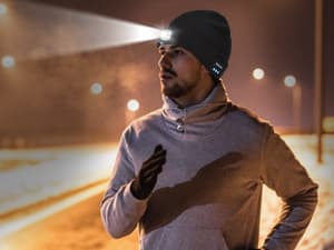 Stocking Stuffers Gifts for Men, LED Bluetooth Beanie Hat, Christmas Birthday Gifts for Men Dad Him Husband Grandpa, White Elephant Gifts for Adults, Camping Hiking Accessories Cool Gadgets