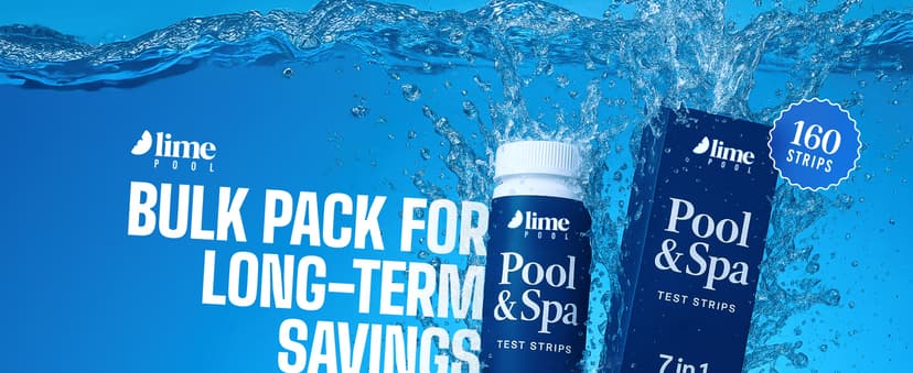 162 Pcs 7-Way Hot Tub, Spa & Pool Test Strips - Accurate Readings in 15 Seconds