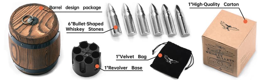 Gifts for Men Dad, Whiskey Stones, Him Husband Boyfriend Gifts for Birthday Anniversary Christmas, Unique Wedding Housewarming Gifts for Men Who Have Everything, Cool Stuff Gadgets for Dad Grandpa