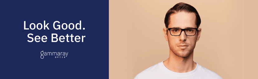 Gamma Ray Computer Blue Light Blocking Gaming Glasses w/Amber Tint and Anti Glare UV Digital Eyestrain