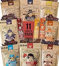 Righteous Felon Beef Jerky Variety Pack | Gluten Free Beef Jerky Snack Packs for Adults | High Protein, Keto-Friendly, Low Sugar | Made with Premium Meats | Gifts for Men | Sampler 8 Pack