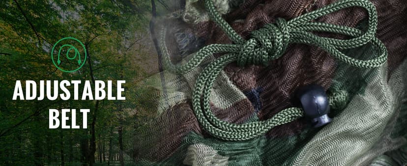 Seeutek 5 in 1 Ghillie Suit - 3D Camouflage Hunting Suits - Jacket, Pants, Hood, Carry Bag for Adults & Youth, M/L/XL/XXL