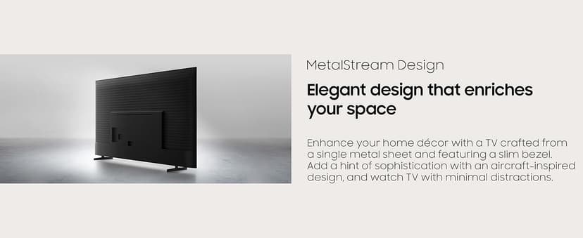 Samsung 50-Inch Class Crystal UHD U8000F 4K Smart TV (2025 Model) Endless Free Content, Crystal Processor 4K, MetalStream Design, Knox Security, Alexa Built-in