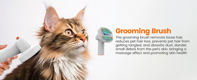 Dog Grooming Vacuum, Dog Grooming Kit with Pet Clippers, 12,000Pa Pet Hair Vacuum for Dogs, Low Noise Home Cleaning Tool in 1, PG10