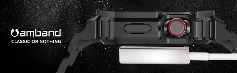 amBand E1 Rugged Band & Case for Apple Watch – Compatible with Series 1–11, SE3/SE2/SE – and Ultra 3/2/1, Lightweight Shockproof Design