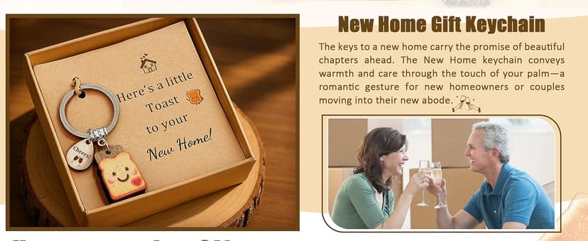 Next Chapter, New Home, Engagement, New Job, PBJ, 18 21 Birth, Loaf You, Thank You, Graduation Gifts, Couple, Friend, Retired PEALICIOUS Toast Keychain for Girls New Beginnings Congratulations Gifts B0FNQY48F8
