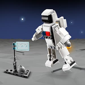 LEGO Creator 3 in 1 Space Shuttle Toys - Space Toys Building Set for Boys & Girls, Ages 6+ - Option to Build 2 Spaceships or Astronaut - Educational Gift for Kids Birthday & Holidays - 31134