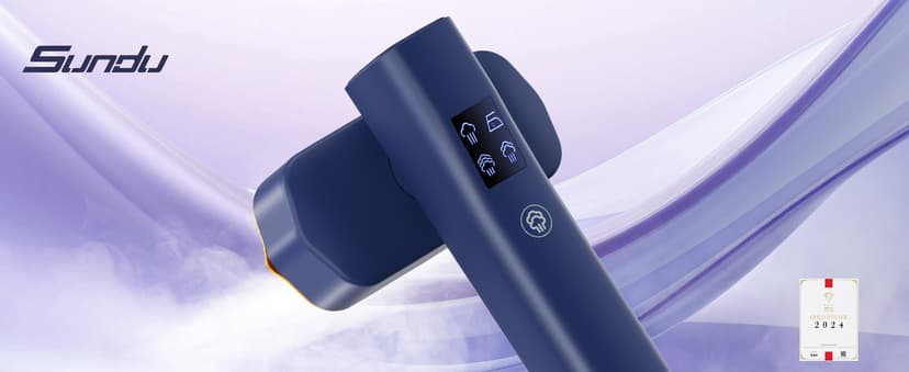 Steamer for Clothes,Sundu Portable 2-in-1 Travel Steamer&Iron,15s Fast Heat-up,100ml Water Tank,Ironing Gloves,25 Min Powerful Continuous Steam,1200W&4 Modes Light Steam Iron for Travel&Home(Blue)