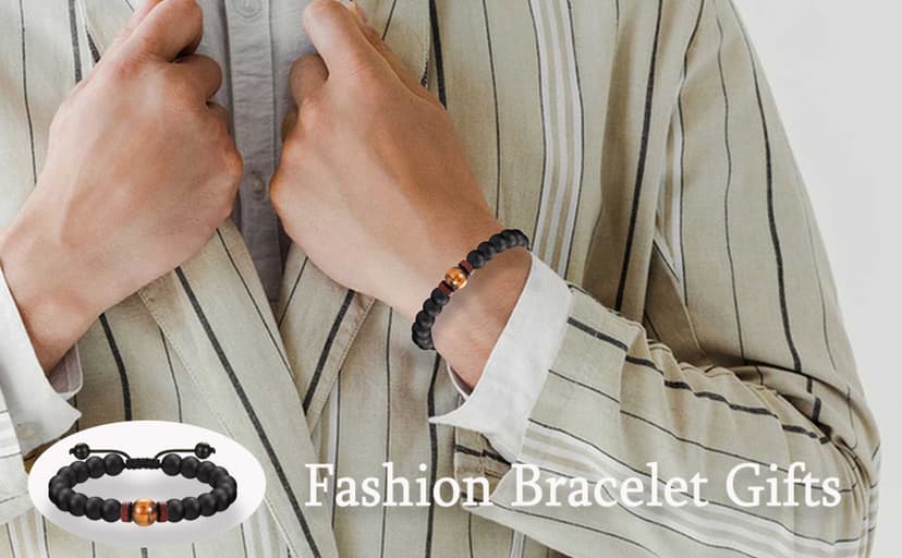 Gifts for Husband Brother Boyfriend Uncle Son Nephew Grandson Fiance Stepdad New Dad First Time Dad To Be Bracelet Gifts, Graduation Fathers Day Birthday Christmas Anniversary Valentines Day Gifts for Him Teen Boy Men
