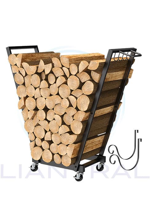 LIANTRAL Survival Camping Axe, Folding Tactical Axe Hatchet with Hammer, Nylon Sheath for Outdoor Adventures