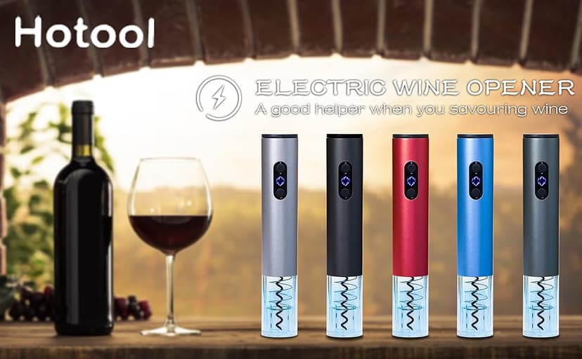 Electric Wine Bottle Opener Automatic Wine Opener Rechargeable Electric Corkscrew with Wine Aerator,Foil Cutter,Wine Stopper,USB-C Charge Cable, Wine Gifts For Women Wine Lovers(Silver)