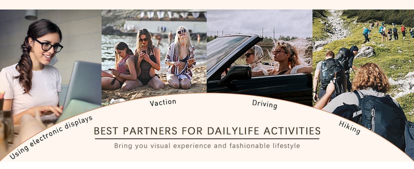 ANDWOOD Blue Light Blocking Glasses Women Men Computer Small Face Clear Bluelight Blocker Eyeglasses Frame