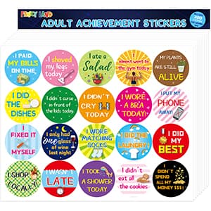 Chirstmas, Holiday, Gag Gifts, White Elephant, Motivational, Inspirational, Office, Coworker, Colleague, Staff, Men, Women Fancy Land Adults Achievement Stickers Funny Novelty Reward Sticker 200Pcs B09B96CW2L