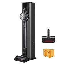 LG CordZero A925 – Cordless Stick Vacuum Cleaner, 120 Minute Runtime w/Extra Rechargeable Battery, Dual Floor Max 2024 Update, Lightweight, Cleans Carpet, Hardwood, Pet Hair, Portable Charging Stand