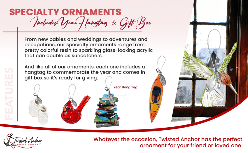 2025 Smores Ornament, Birdwatcher Gifts, Cardinal Christmas Ornaments, Bird Ornament, Includes Hangtag w Year, Comes in Gift Box