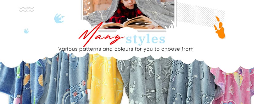 Glow in The Dark Blanket Dinosaur Throw Blanket for Boys Kids Soft Warm Cozy Cute Dino Blanket Unique Dinosaurs Toys Gifts Gray Glowing Dinosaur Room Decor Blankets for Girls Teens 50"x60"