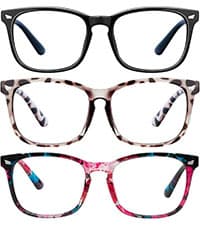 hunsquer Blue Light Glasses for Women Blue Light Blocking Glasses Men Computer Gaming Blue Screen Glasses Mens Blue Light Blocker Glasses