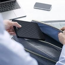 ORIGBELIE External CD DVD Drive for Laptop, USB 3.0 Type-C Ultra Slim 13mm DVD Player Portable CD DVD +/-RW Drive CD Burner Reader Writer Recorder for Desktop PC Windows 11/10/8/7 Linux Mac OS (Black)