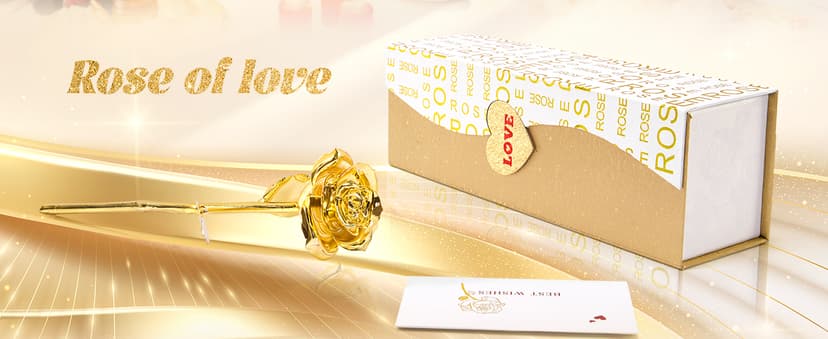 Mikasol Gold Dipped Real 24K Gold Rose, 1 Pack Infinity Flower Decor Hand Dipped in 24K Romantic Rose Gifts for Women in Her Wife Girlfriend Birthday Anniversary Valentines Mothers Day Christmas B0CC5R3S9V