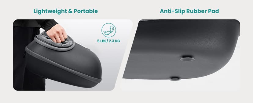 Nekteck Shiatsu Foot Massager with Heat, FSA Eligible Deep Kneading Therapy Air Compression, HSA Feet Massage Improve Blood Circulation Foot Wellness Soothing Pain Relief, Relax for Home Office Use