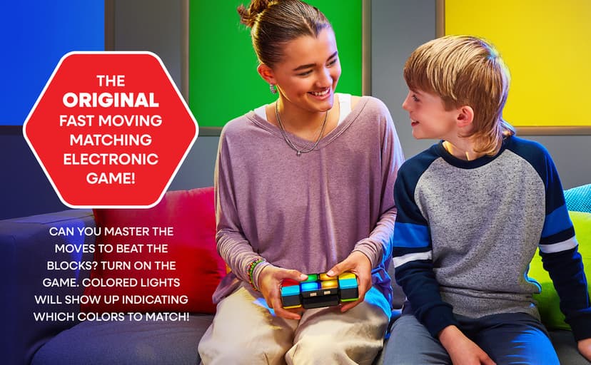 Flipslide Game - Electronic Handheld Game | Addictive Multiplayer Puzzle Game of Skill | Flip, Slide & Match Colors to Beat the Clock | 4 Thrilling Game Modes | Ages 8+ | Includes Batteries