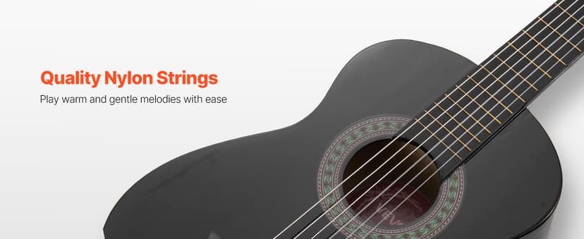 VEVOR Acoustic Guitar, Classical Guitar Starter Kit for Beginners, with Nylon Strings, Basswood Guitar, for Kids Adults Girls Boys Students