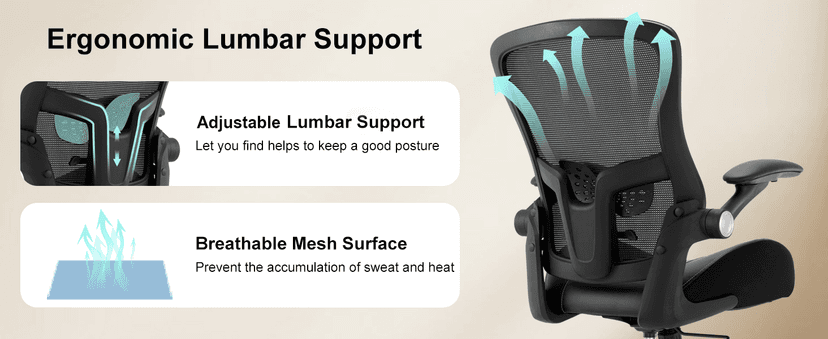 Office Chair Ergonomic Desk Chair-400lbs Big and Tall Heavy Duty, Wide & Soft 3D Modeling Foam Cushion Home Office Desk Chair with Adjustable Seat Height, Executive Computer Task Chair