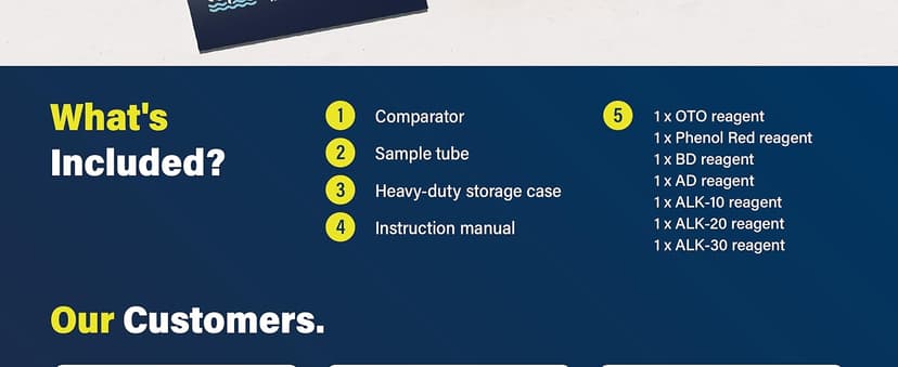 Lupo 6-in-1 Pool Test Kit | Pool Testing Kit for Residential Swimming Pools & Spas for Testing Total Chlorine, Total Bromine, pH, Base Demand, Acid Demand & Total Alkalinity Quick & Accurate Testing