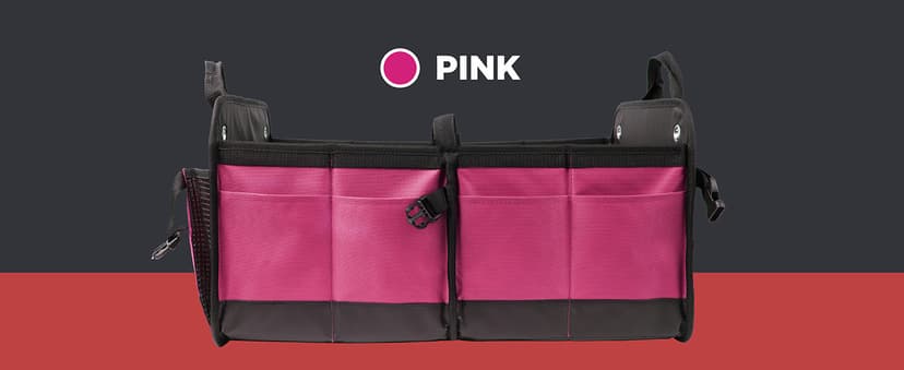 TRUNKCRATEPRO Trunk Organizer For Car, Suv, Truck | Premium Adjustable Multi Compartments Collapsible Car Trunk Organizer With Securing Straps & Non-Slip Bottom (Large Size, Black)