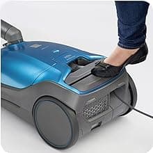 Kenmore BC3005 Pet Friendly Lightweight Bagged Canister Vacuum Cleaner with Extended Telescoping Wand, HEPA, 2 Motors, Retractable Cord, and 4 Cleaning Tools, Blue