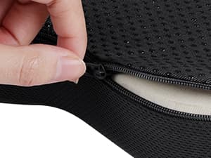 TushGuard Seat Cushion for Office Chair Memory Foam Non-Slip Cushion Back, Relief Chair Pad, Butt Pillow for Office Chair, Car, Computer Desk, Black