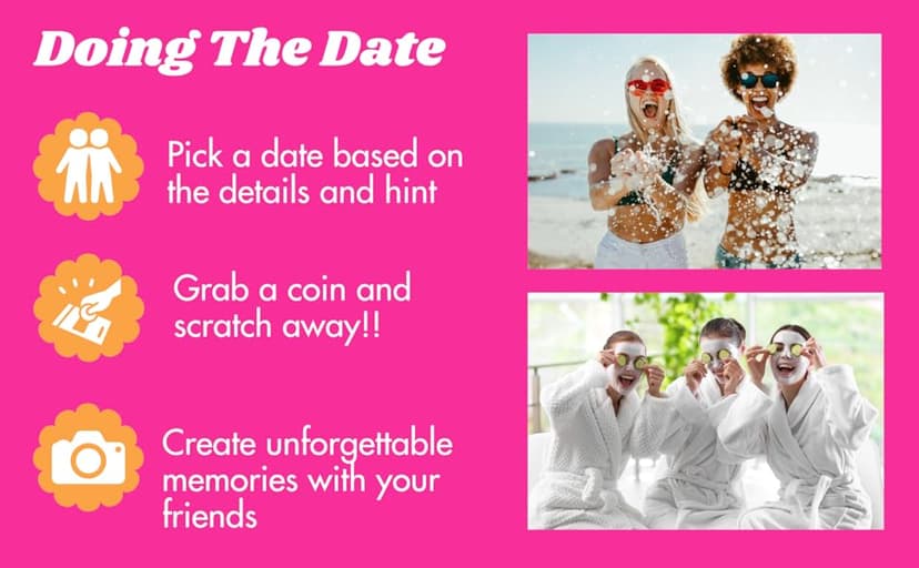 Best Friend Bucket List Scratch Off Cards – 35 Fun Adventure Date Ideas for Friends – Unique Gift for Women, Besties, or BFFs – Fun Friendship Gift for Birthdays or Holidays