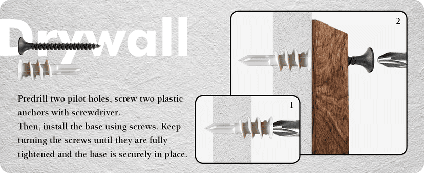 ClefArc Guitar Wall Mount - U-Shape Hardwood Guitar Hanger, Black Walnut Stand Wall Hangers, Pick Holders, Guitar Gifts for Guitarists, Guitar Accessories, with 6 Assorted Guitar Picks