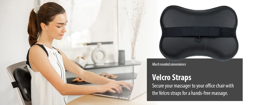 Zyllion Shiatsu Back and Neck Massager with Heat - 3D Electric Kneading Deep Tissue Massage Pillow for Muscle Pain Relief, Black, ZMA-13