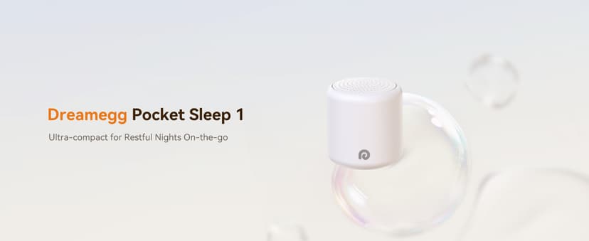 Egg-Sized, 16 Sounds, USB-C, Timer, Baby & Adults, Office Privacy, Gift Use Dreamegg Portable White Noise Machine, 1000mAh Battery, Travel Sleep, Cream B0D1K5JMDH