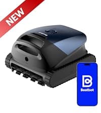 Beatbot iSkim Cordless Robotic Pool Skimmer with 9L Filter Basket, 24/7 Cleaning Solar Powered, 10000mAh Battery, 28-Hour Runtime, Auto Return, Smart Obstacle Avoidance, APP Control -Navy Blue