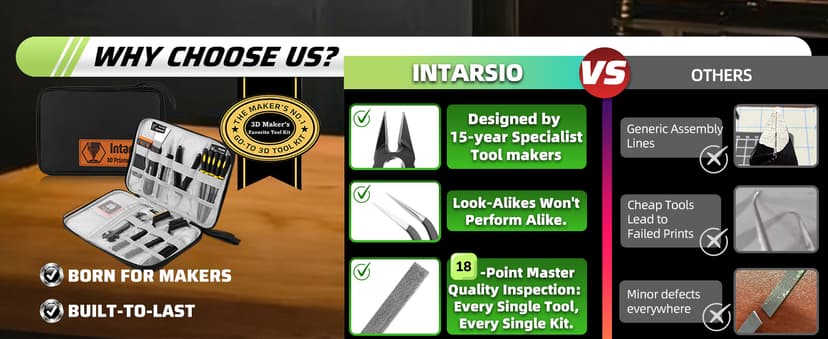 3D Printer Tools Kit, 34pcs 3D Printer Accessories for All FDM/SLA Printers Includes Nozzle Cleaning, Removal Scrapers, Finishing Tools, 5 Types of Files,Brushes, Wire Cutter, Engraving Knife