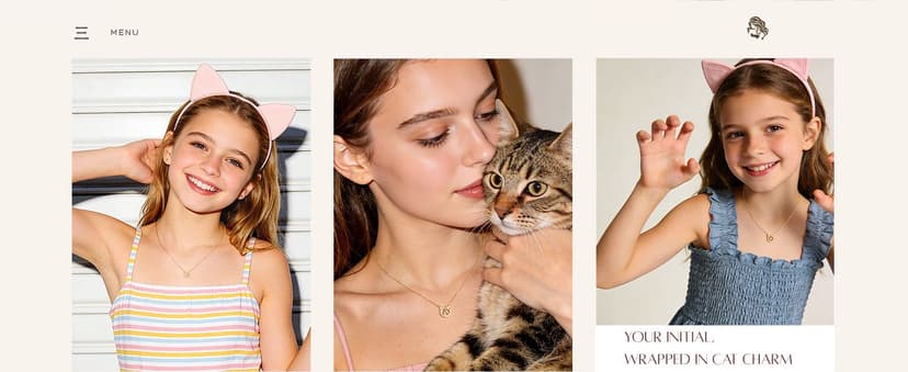 Gift Box Packaging, 14k-Gold-Plated, Cat Themed Gifts for Cat Lovers, Kids Jewelry for Girls, Birthday Gifts for Girl Kids MONOOC Cat Gifts for Girls - Tiny Cat Initial Necklace for Teen Girls Kid B0GCYVBZVP