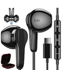 Wireless Earbuds for iPhone 17 Air 16 15 Pro Max Plus 14 13, 5.3 Bluetooth Headphones Noise isolating Ear Buds with Mic Touch Cordless Earbud for Samsung Galaxy S25 Ultra S24 S23 Fe S22 A35 Pixel 10 9