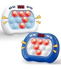 Pop The Target! Handheld Speed Push Game Machine: A Fun Multiplayer Game for Family. Sensory Fidget Toy Christmas Toys Gifts for 6 7 8 9 10 11 12 Years Old Kids Road Trip Car Games Kids White